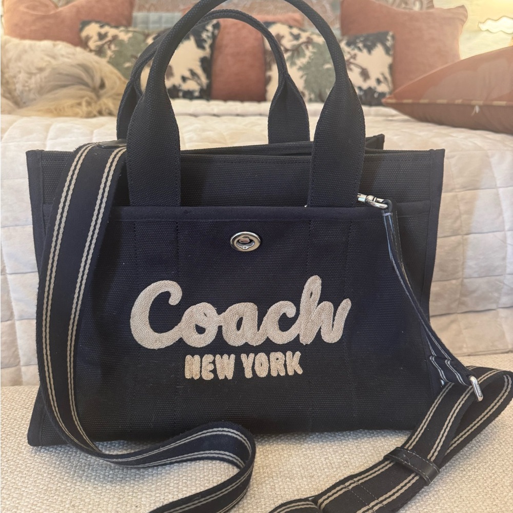Coach Black Canvas Tote Bag